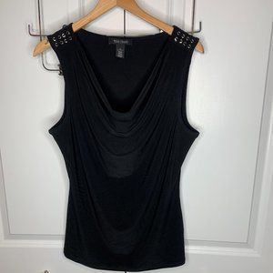 White House Black Market Black Sleeveless Top